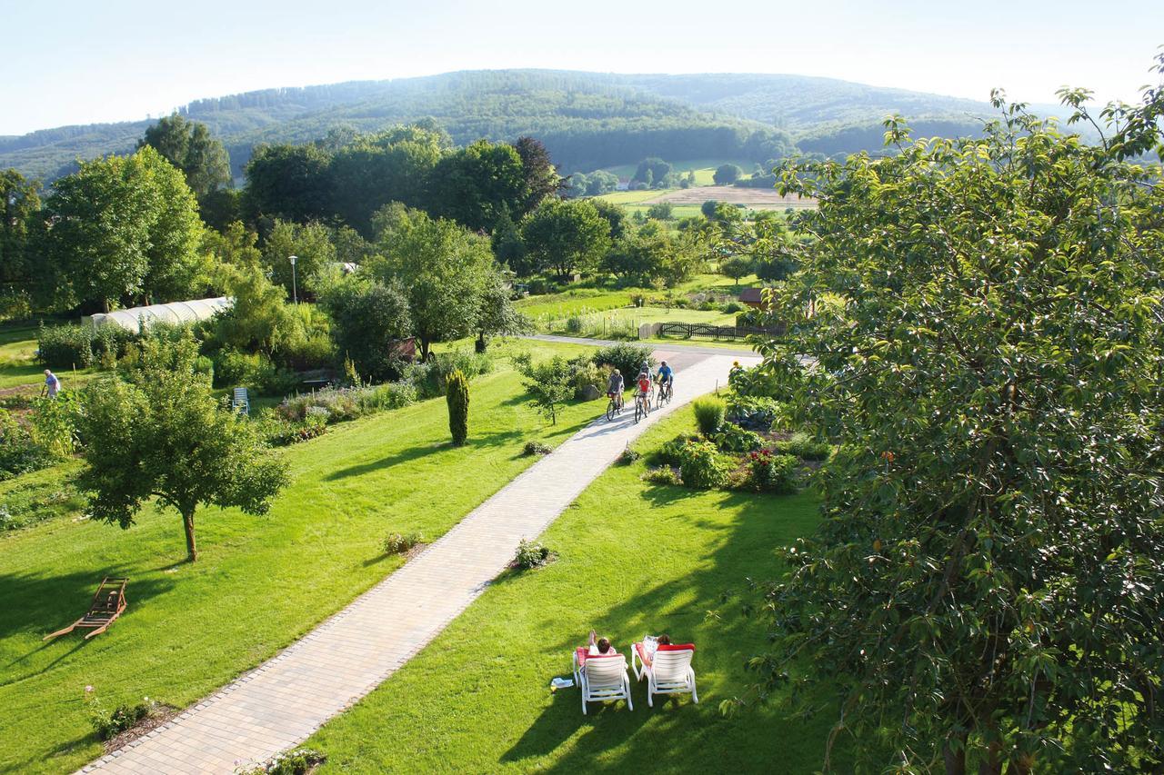 Hotel & Restaurant Kronenhof Am Weser-Radweg Oberweser Exteriör bild